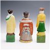 Image 2 : 3pc Chinese Polychrome Porcelain Figurines