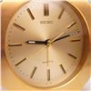 Image 4 : Japanese Seiko Quartz Alarm Clock, Gold Tone Octagonal