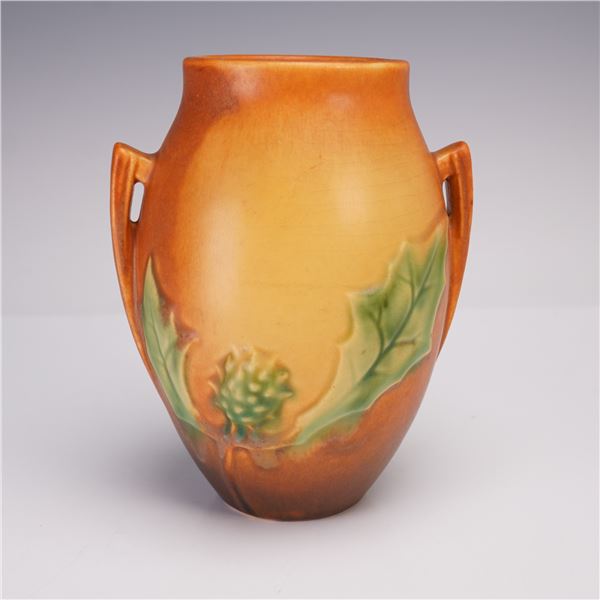 Roseville Pottery Thornapple Brown Vase 810-6