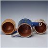 Image 3 : 4pc Mexican Redware Pottery Set- Covered Dish, Coffee Pot with Lid & 2 Mugs