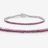 Image 2 : Ruby Radiance: Passion in a Sterling Bracelet