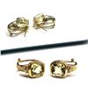 Image 1 : Cushion-Cut Lemon Quartz and Diamond Earrings