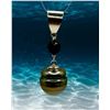Image 1 : Bold Tahitian Pearl & Onyx Pendant in Sterling Silver