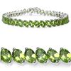 Image 1 : Powerful Verdant Sparkle of Peridot Bracelet .925
