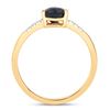 Image 2 : Blue Sapphire and Diamond Simply Beautiful Ring