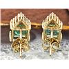 Image 10 : Ethiopian Emerald and Diamond Elegant Earrings