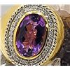 Image 1 : Bold 8 Carat Amethyst and Diamond Ring