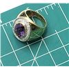 Image 8 : Bold 8 Carat Amethyst and Diamond Ring