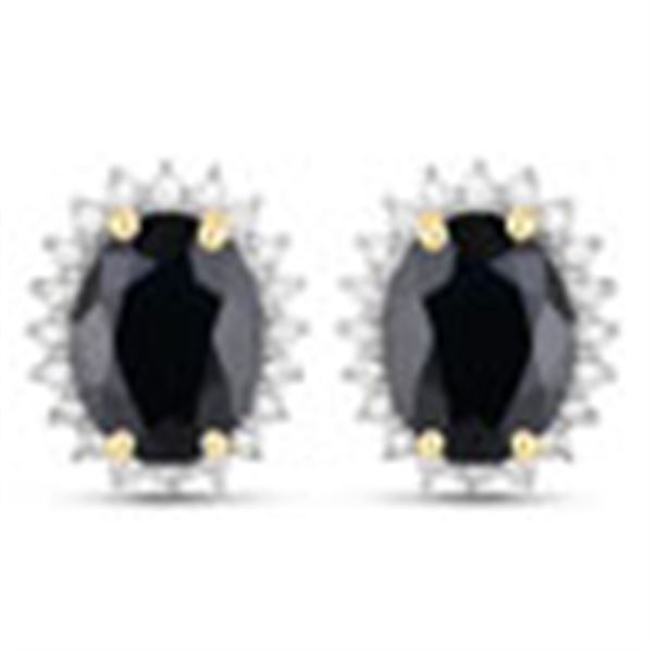 Iconic Blue Sapphire and Diamond Earrings