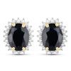 Image 1 : Iconic Blue Sapphire and Diamond Earrings