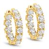 Image 2 : Incredible Inside-Out Lab Diamond Huggie Earrings