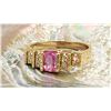 Image 1 : Fancy Pink Sapphire and Diamond Ring
