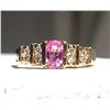 Image 2 : Fancy Pink Sapphire and Diamond Ring