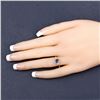 Image 8 : Refreshing Blue Sapphire & Diamond Epualette Ring