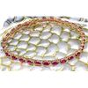 Image 2 : Oval-Cut Ruby Bracelet with Bow-Tie Diamond Accent
