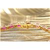 Image 8 : Oval-Cut Ruby Bracelet with Bow-Tie Diamond Accent