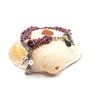 Image 1 : Pearl, Marquise Garnet on Tumbled Garnet Bracelet