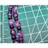 Image 8 : Double-Strand Necklace of Polished Amethyst Beads