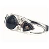 Image 1 : Man's Ring with Amethyst and Citrine .925