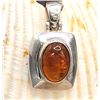 Image 1 : Amber & Sterling Silver Espo Sig Pendant/Enhancer