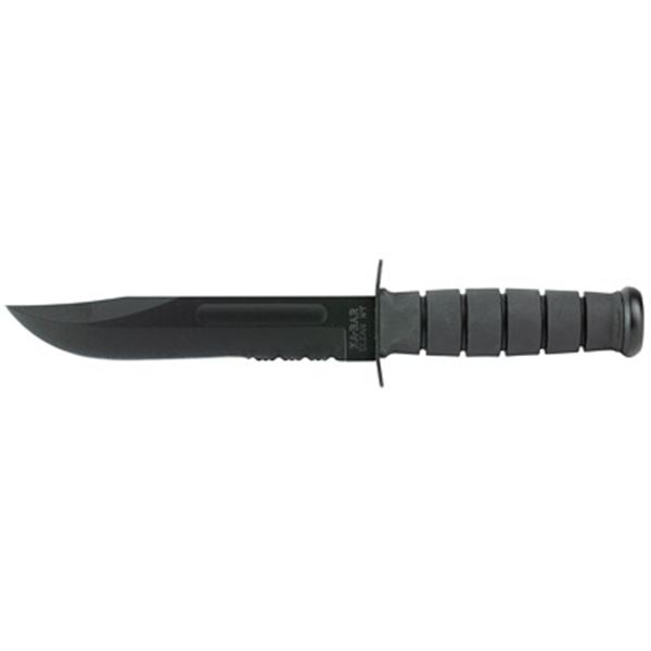 KBAR FIGHTING KNF 7" BLK SRTD W/STH