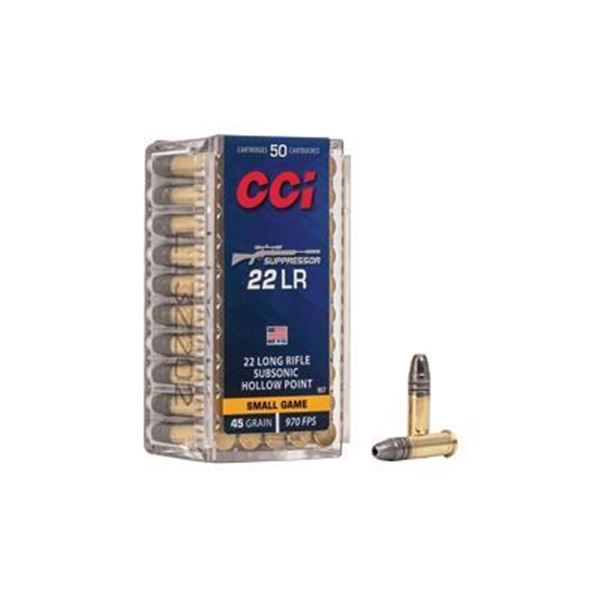 CCI 22LR SUPPRESSOR 45GR HP - 800 Rounds