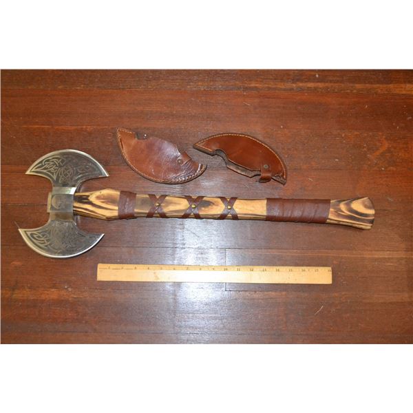 Handmade Made Double Edged Viking Axe