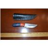 Image 1 : Handmade Damascus Steel Knife & Sheath