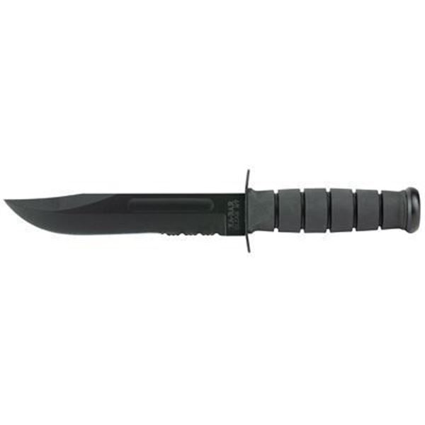 KBAR FIGHTING KNF 7" BLK SRTD W/STH