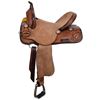 Image 1 : Double T Hickory Dash Barrel Saddle 15"