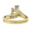 Image 4 : 14K Gold 0.40 ctw Round Brilliant Diamond Engagement Ring & Band Fit Together Se