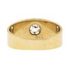 Image 7 : Unisex Antique Victorian 14K Gold 0.43 ctw European Diamond Belcher Solitaire Ri
