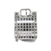Image 1 : Chanel Silver Vinyl PVC Chocolate Bar Ice Cube Chain Shoulder Bag