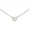 Image 1 : 14kt WG Solitare Necklace 0.24 cts.
