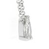 Image 4 : New 14k White Gold .34 ctw Pear Diamond Tear Drop Solitaire Pendant Chain Neckla