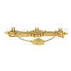 Image 6 : Vintage Victorian Revival 14K Gold Diamond Detailed Bar Pin Brooch w/ Dangle