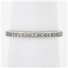 Image 2 : Antique Solid Platinum .50 ctw Channel Old Diamond Eternity Stackable Band Ring