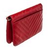 Image 6 : Chanel Red Leather Full Flap Shoulder Bag