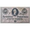 Image 1 : 1864 CONFEDERATE STATES OF AMERICA 50 CENTS NOTE
