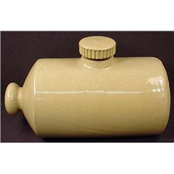 STONEWARE WARMER - BARREL / LOG SHAPED - Marked Pe