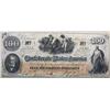 Image 1 : 1862 CIVIL WAR CONFEDERATE STATES OF AMERICA 100 D