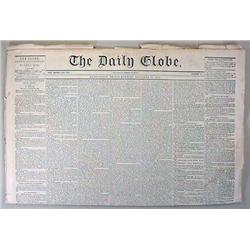12-21-1860 CIVIL WAR ERA NEWSPAPER - THE DAILY GLO