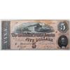 Image 1 : 1864 CIVIL WAR CONFEDERATE STATES OF AMERICA 5 DOL