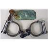 Image 1 : RARE CIVIL WAR ERA HANDCUFFS W/ KEY AND TAG - MARK