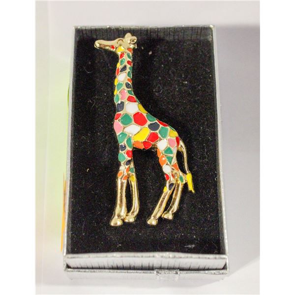 COLORFUL PAINTED PATCHED MARKINGS GIRAFFE 2.5”X1”