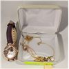 Image 1 : LADIES FASHION JEWELRY SET WATCH 5 PIECE
