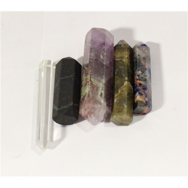 LOT OF SINGLE TERMINATED CRYSTAL POINTS