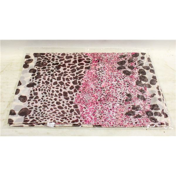 LADIES AFRICAN PRINT SCARF PINK ACCENTS