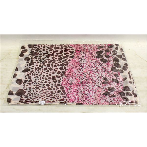 LADIES AFRICAN PRINT SCARF BROWN ACCENTS