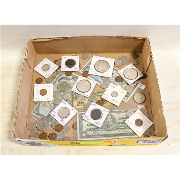 LARGE ASSORTMENT OF COLLECTIBLE COINS & SILVER
